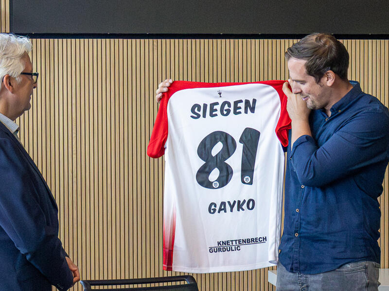 Vertragsverlängerung Sportfreunde Siegen und Gayko im GAYKO Zentrum Wilnsdorf